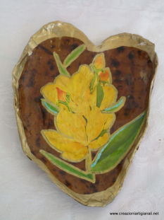 Foglia con fiore giallo 1