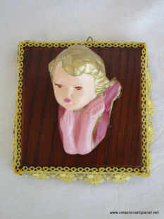 quadretto con angioletto rosa