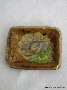 portacenere con fiore