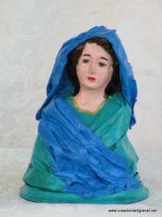 Testina donna vestito verde smeraldo