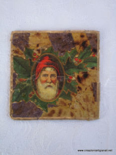 Sottobicchiere con Babbo Natale