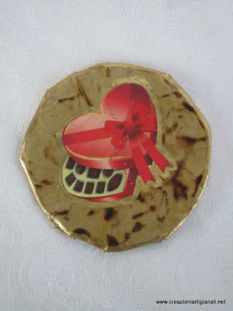 Sottobicchiere con cioccolatini
