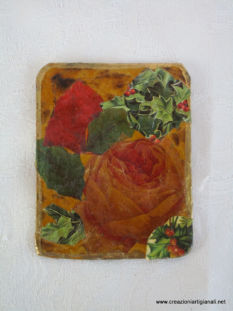 Sottobicchiere con rosa gialla